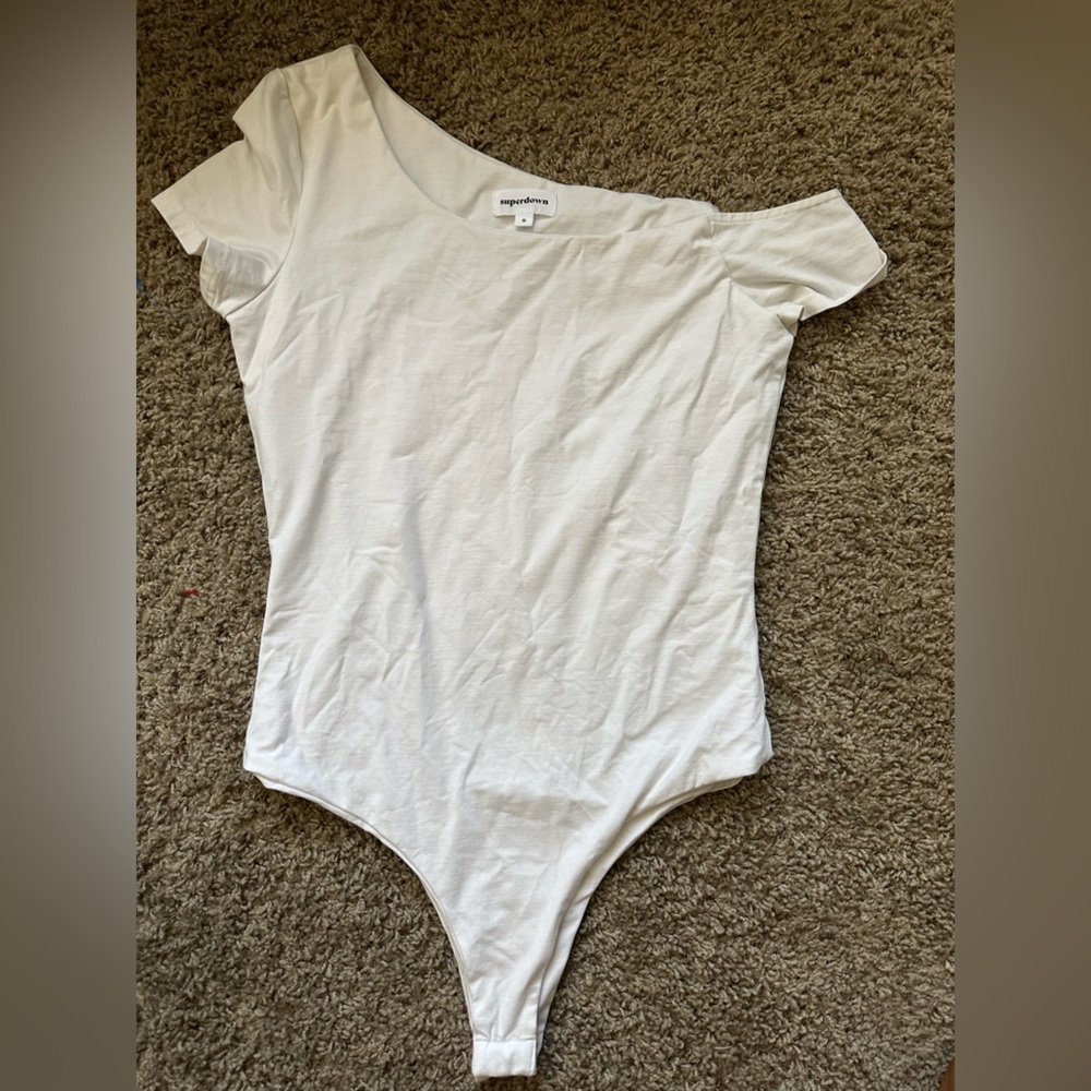 Aritzia Superdown Asymmetrical Bodysuit